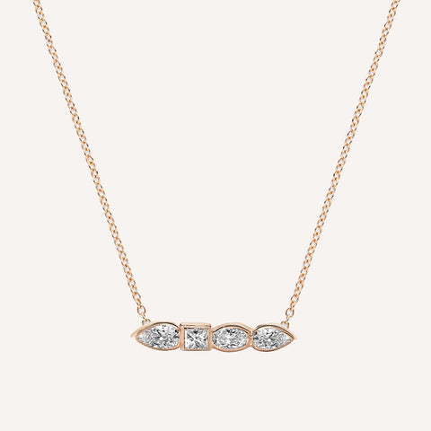 DIAMOND PEAR SHORT NECKLACE