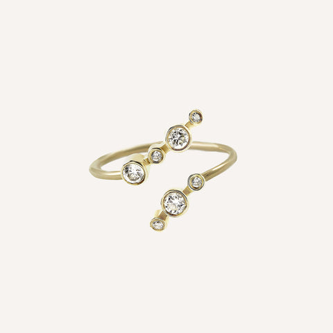 PARTIAL DOT TWIST RING