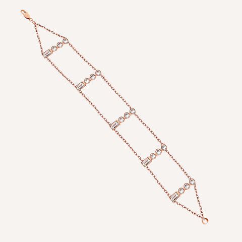 5 PIECE CIRCLE SHORT CHAIN BRACELET