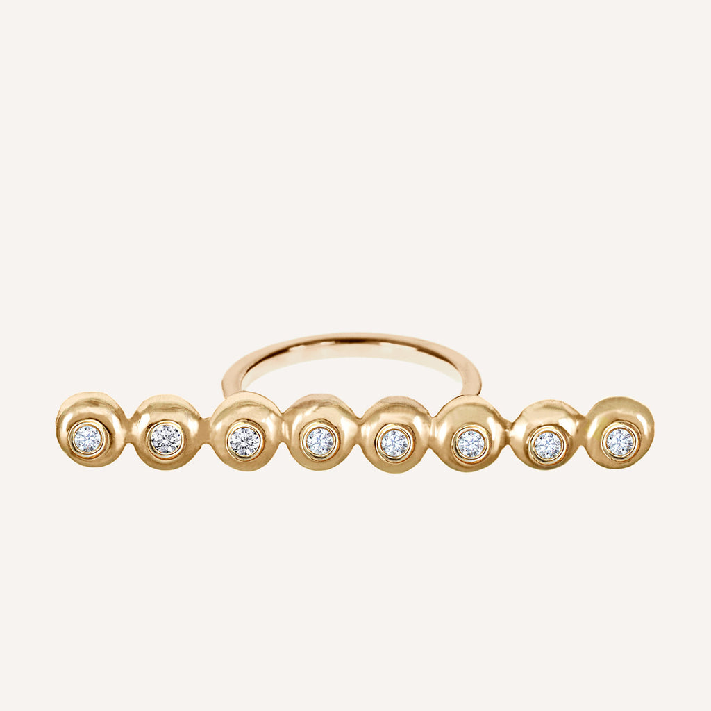 MINI CAP LONG BAR RING