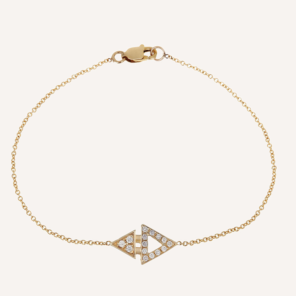 ALL DIAMOND MINI TRIANGLE BRACELET – Ilana Ariel Collections