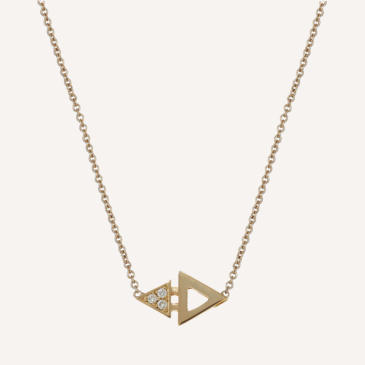 Mini sales triangle necklace